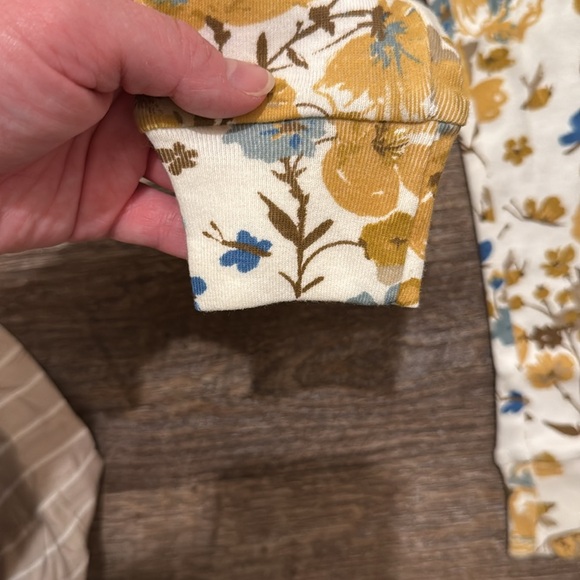 NWT Carters Little Planet 100% Organic Cotton Floral Long Sleeve PJ’s - Picture 10 of 10